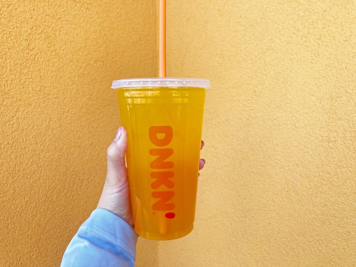 Mango pineapple refresher dunkin nutrition facts